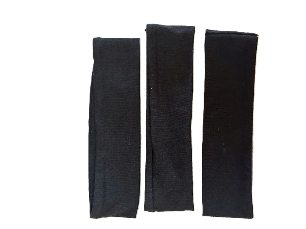 Fabric Headbands Black New