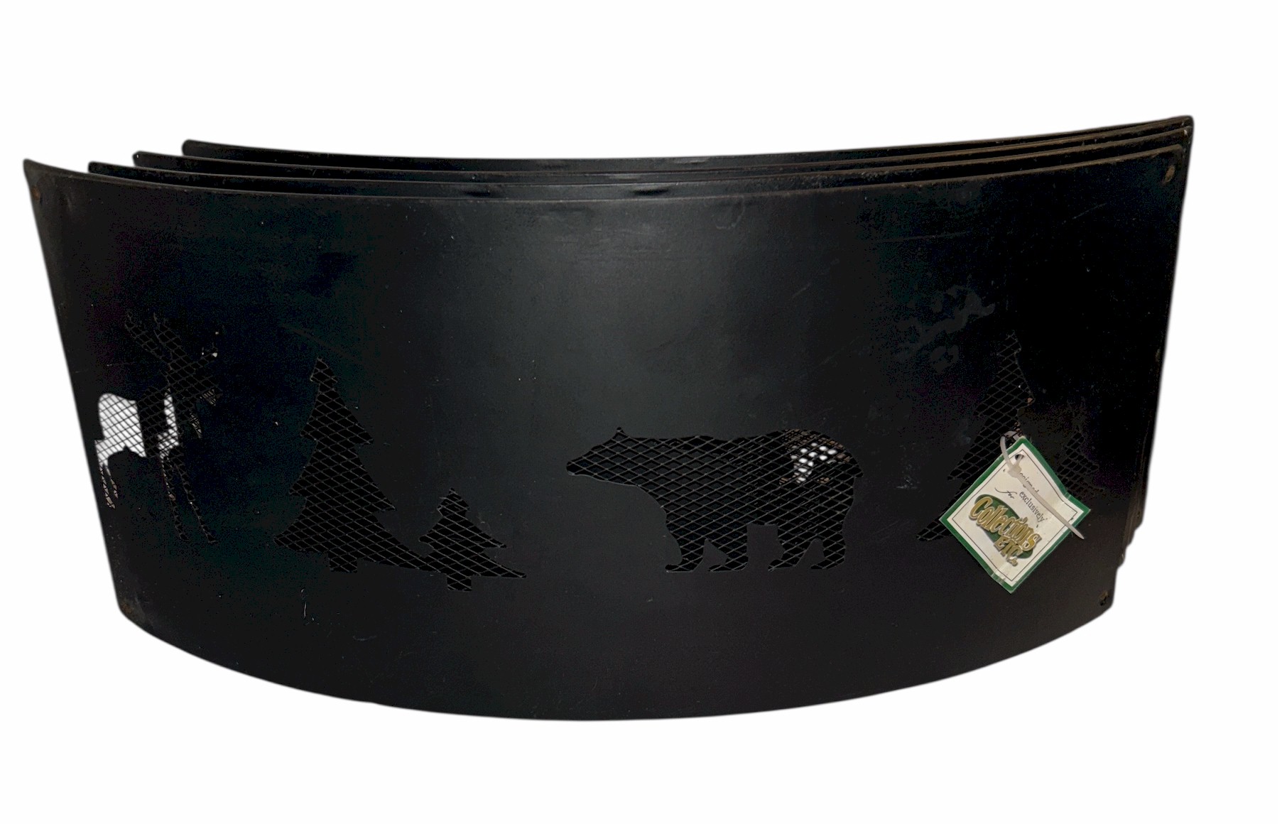 Outdoor Wildlife Fire Pit Ring Bear Deer Campfire Decor
