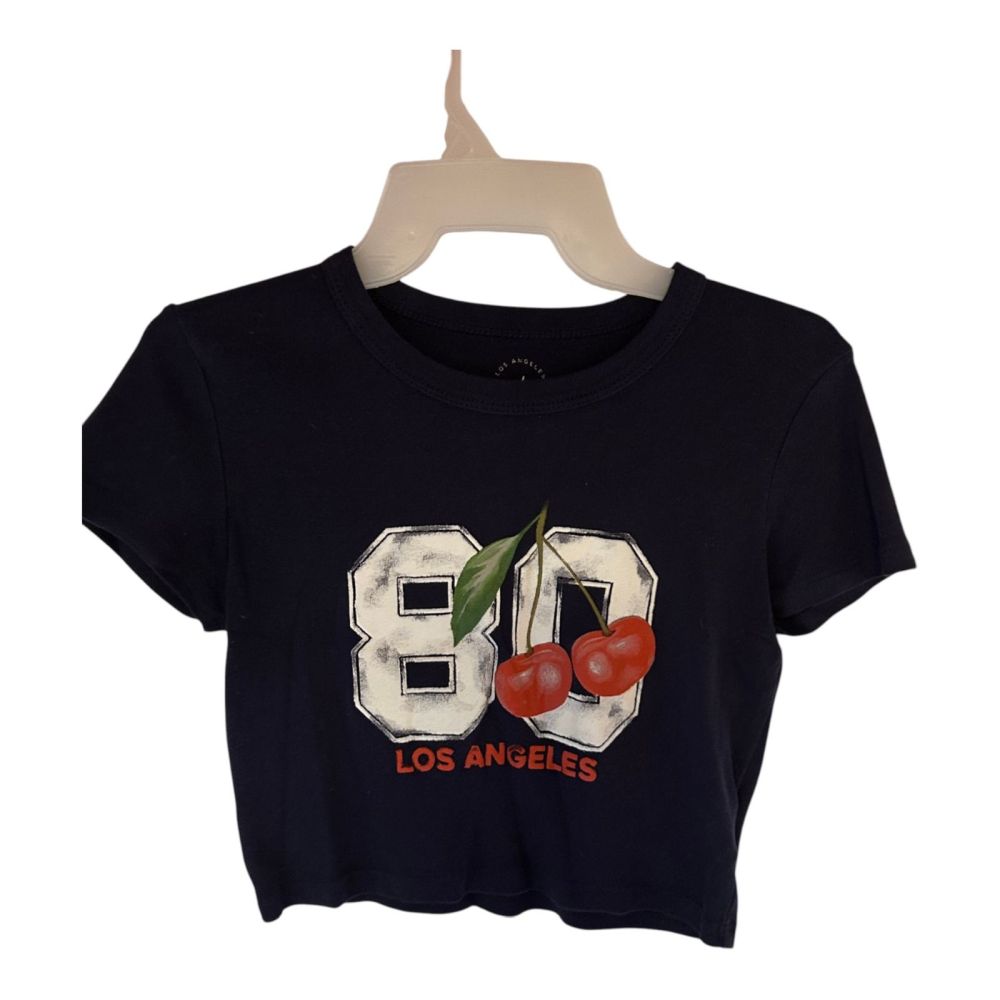 Women's PS/LA Crop Top - Los Angeles Cherry Design