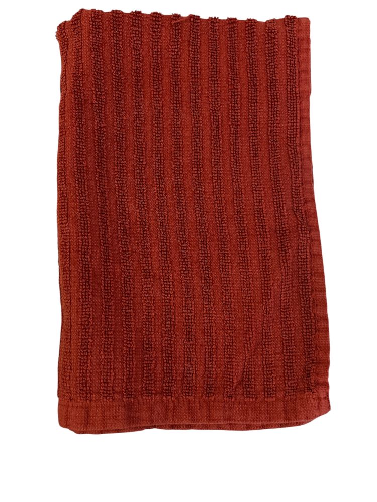 Rust Red Waffle Weave Kitchen Towel